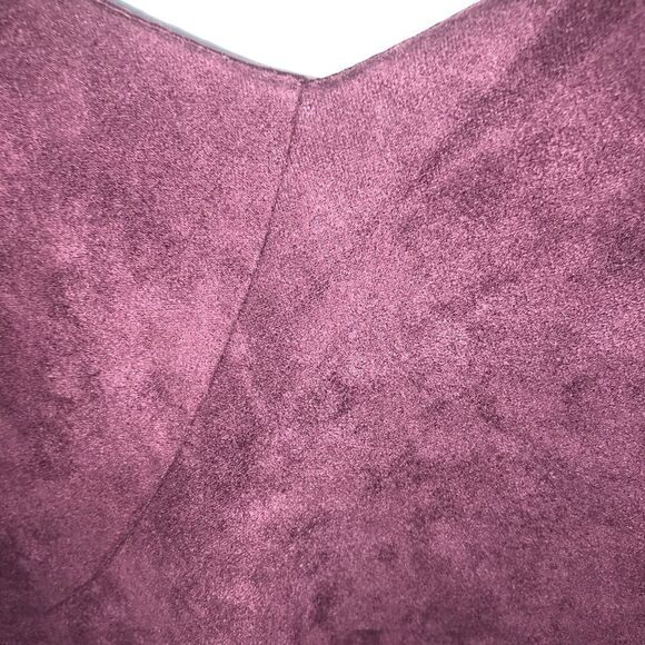 Women's Luxe Apothetique Dark Purple Ruffle Dress - Picture 3 of 13